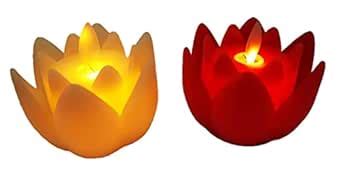 OM SAI Lotus Flower Shaped LED Candle Lights | Beautiful and Serene ...
