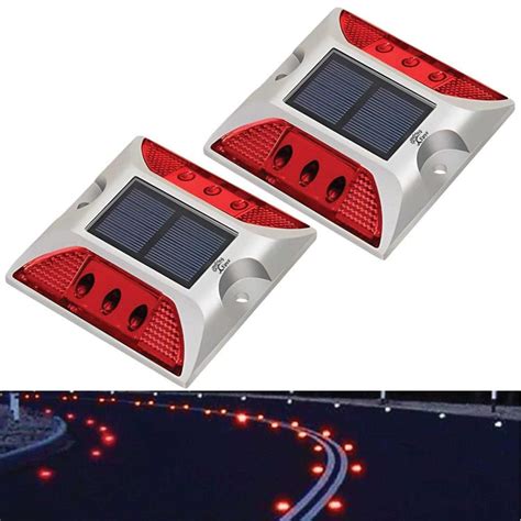 Solar Road Stud Lights - Durable & High-Visibility Markers