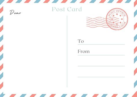 Image result for Postcard Format Example