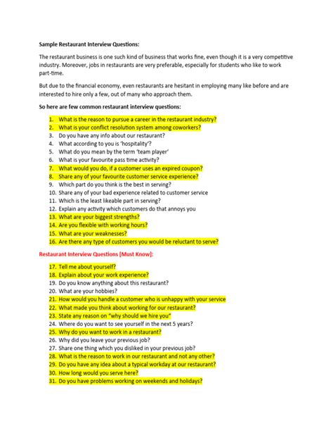 Image result for Interview Question for Deli Position