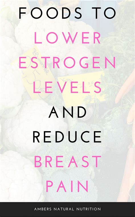 How to Lower Estrogen Levels and Reduce Breast Tenderness with the Best Supplements and Foods ...
