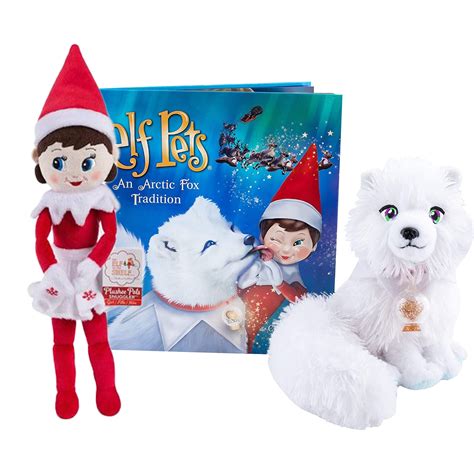Buy The Elf on the Shelf Arctic Fox Tradition Set, with 12 Plushee Pal ...