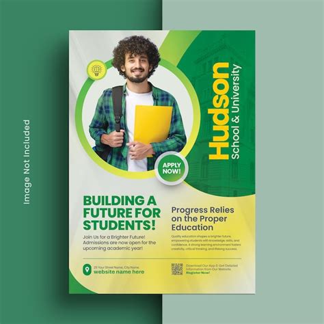 School university education admission flyer template | Free PSD