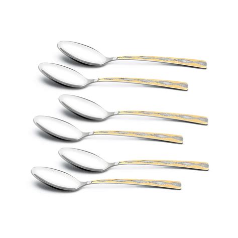 BE Essentials Tosca Stainless Steel 6 Pcs Tea Spoon Set, 14cm Long Spo