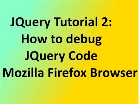 Image result for How to Debug jQuery