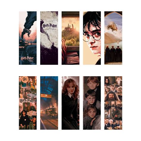 Set of 10 Harry Potter Bookmarks – Reader in Bookland – Reader In Bookland