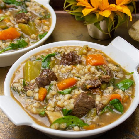 Best Beef Barley Vegetable Soup - Two Kooks In The Kitchen