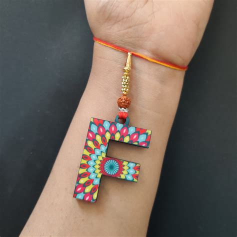 Alphabet A Rakhi for Brother , Bhaiya , Bhai – Bhai Please India