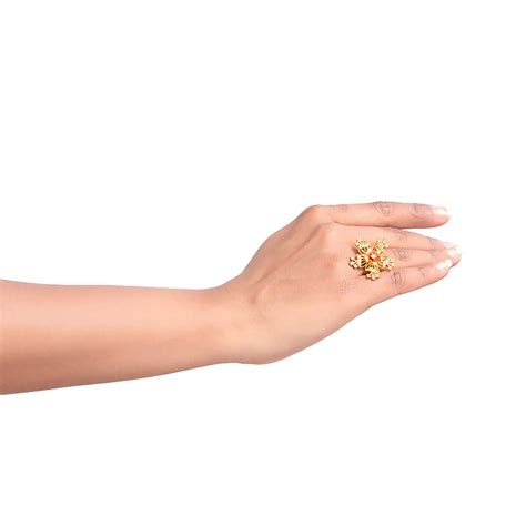 Floriana American Diamond Flower Shaped Ring – VOYLLA