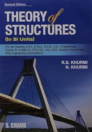 Theory Of Structures (Si Units) : R.S Khurmi: Amazon.in: Books
