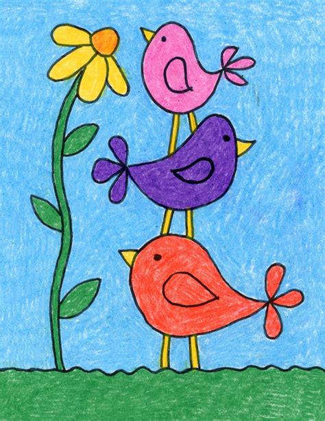 18 Easy Spring Drawing Ideas for Kids Archives · Art Projects for Kids