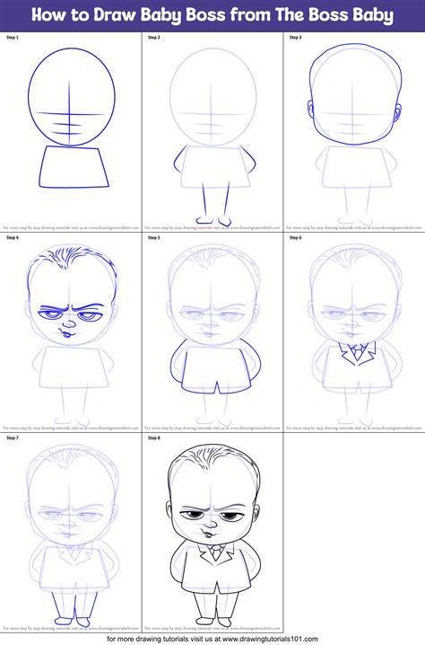 Boss Baby Drawing Tutorials 的图像结果