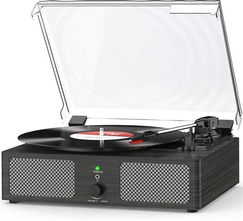 Udreamer Record Player Vinyl Player with Built-in Speakers, Bluetooth ...