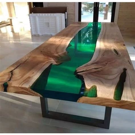 Wooden Epoxy Resin Table Top In Aizawl - Madhur Construction Chemical