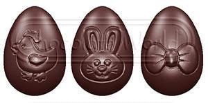 Chocolate World RM1663 / 5 g / 24 Cavites Polycarbonate Easter Egg Mou ...