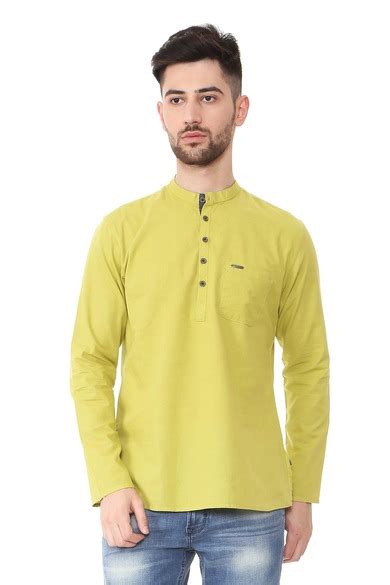 Buy Men Green Textured Ethnic Kurta Online - 282862 | Peter England