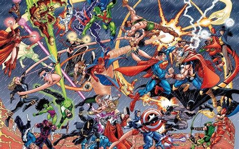 Download Marvel Versus DC Universe Online Crossover Fight Fanart ...