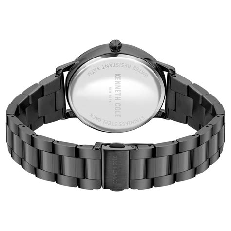 Buy Online Kenneth Cole Quartz Analog Blue Dial Stainless Steel Strap ...