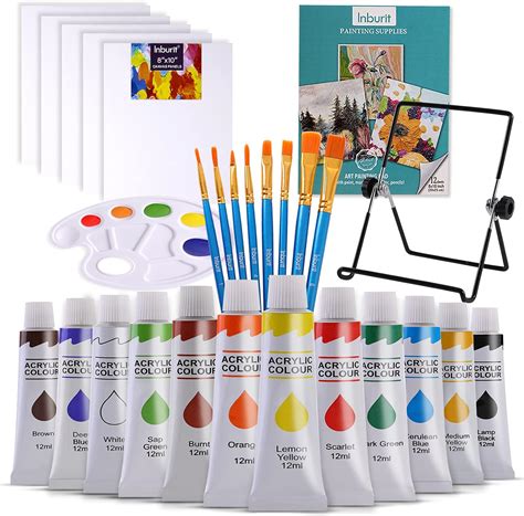 Amazon.com: Inburit Art Paint Set for Kids, Painting Supplies Kit with ...