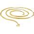Shining Jewel 24K High Gold Plated Celebrity Inspired Flat Gold Chain ...