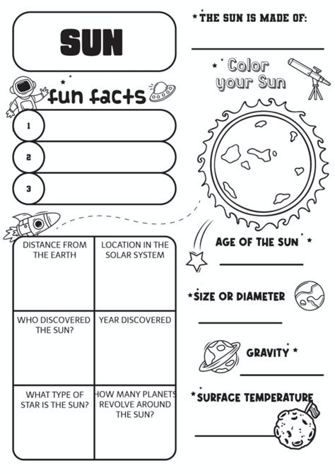 Problem Solving Solar System Worksheets 的图像结果