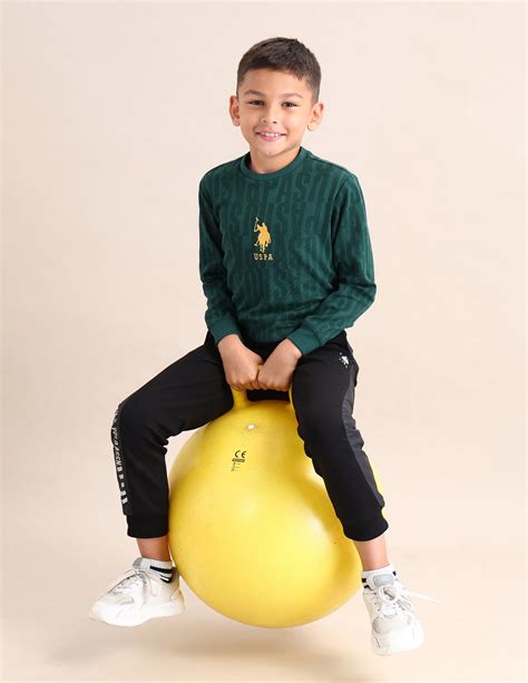 Boys Brand Printed Regular Fit Sweatshirt – U.S. Polo Assn. India