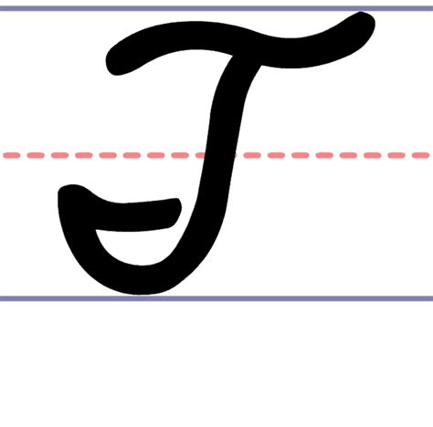 Cursive Uppercase T