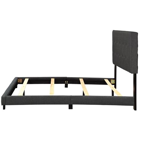 Buy Upholstered Platform Bed Frame, Full Size Bed Frame with Wood Slat ...