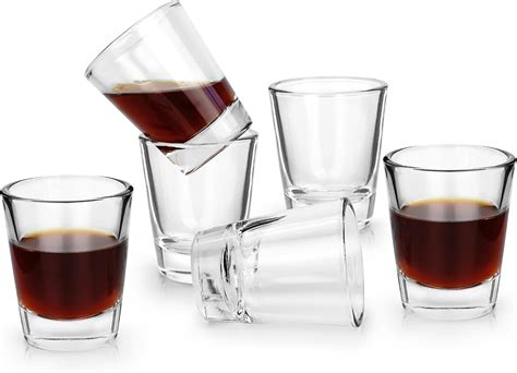 Amazon.com | SAIAOKJ Heavy Base Shot Glasses, 1.5 Oz Shot Glasses Set ...