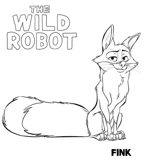 The Wild Robot Coloring Page