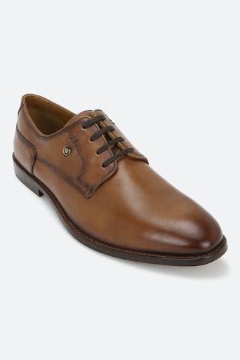 Louis Philippe Formal Shoes, Men Brown Leather Derby Shoes for Footwear ...