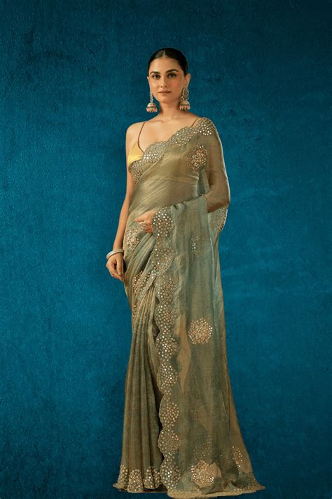 Pure Tissue Mirror Work – Ethnic Boutique