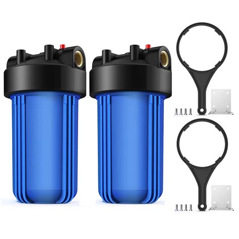 SimPure DB10P 10" Water Filter Housing, Universal Sediment Carbon Cartridge, 2 Pack - Walmart.com
