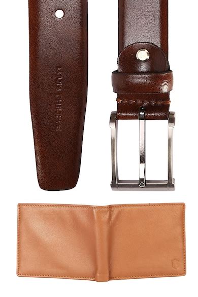 Buy Men Brown Belt and Wallet Online - 318130 | Louis Philippe