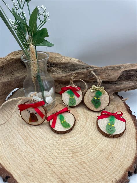 Grinch Gift Grinch Ornaments Authentic Sea Glass Gift for Beach Lover ...
