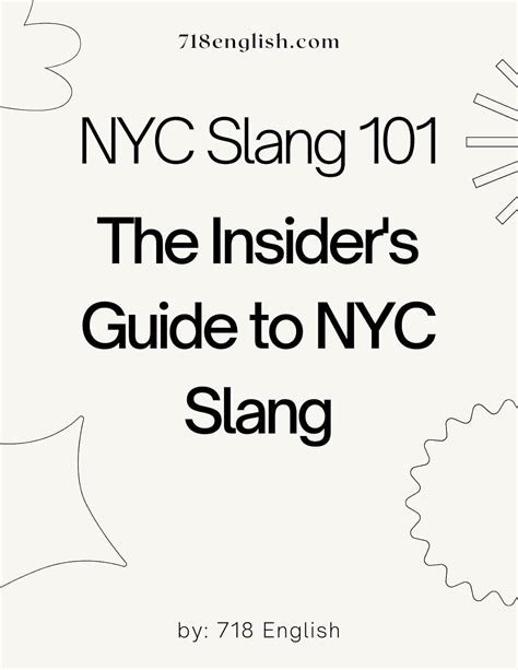 NYC Slang 101: THE INSIDER'S GUIDE TO NEW YORK CITY SLANG eBook ...