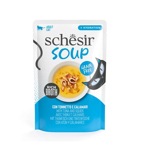 Schesir Soup Cat Wet Food in Soup Pouch-Tuna With Squid 40g [MOQ:12pcs ...