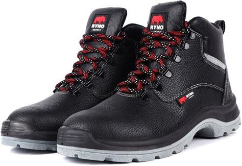 Karam Leather Safety Shoes FS-05 - Size 5, Black : Amazon.in ...