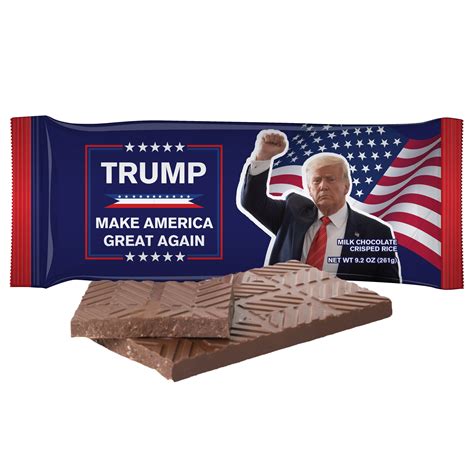 9.17oz President Trump Milk Chocolate Mega Bar – Astor Food Service