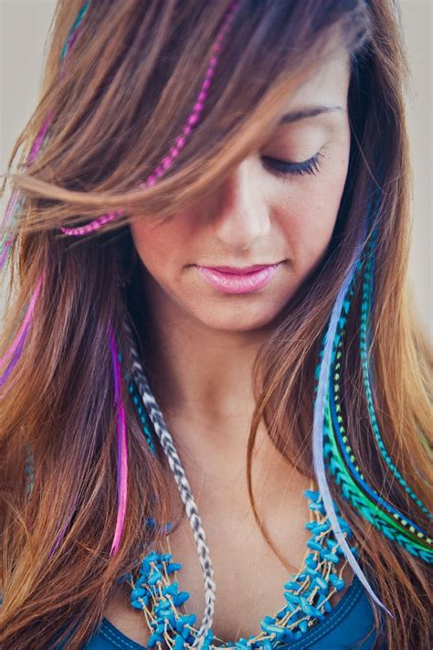 hair feathers