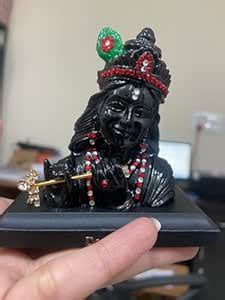 Car oxygen Black Lord Krishna Car Dashboard Idol Decorative Showpiece ...