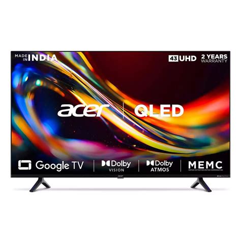 Compare Acer AR43GR2851VQD 43 Inch QLED 4K, 3840 x 2160 Pixels TV vs LG ...