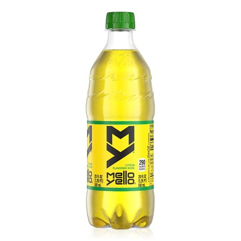 Amazon.com : Mello Yello Citrus Flavored Soda Soft Drink, 20 fl oz ...