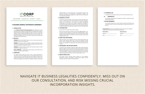 General Partnership Agreement Example 的图像结果