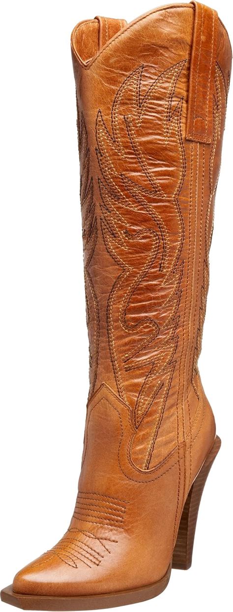 Buy Jessica Simpson Women's Alan Western Boot, Tan, 9.5 M US at Amazon.in
