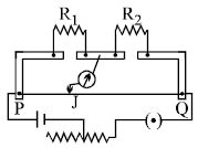 The circuit diagram given in the figure shows the experimental setup ...