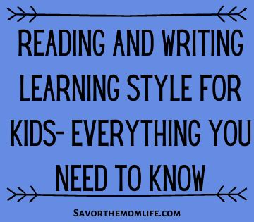 Image result for Read/Write Learning Style