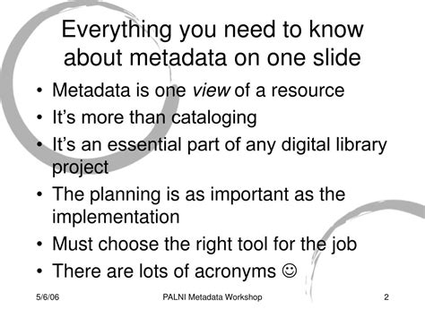 Image result for Library Metadata Example