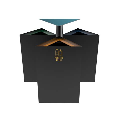 ZUPO PC outdoor recycle bins made of sheet metal - Binsignia®