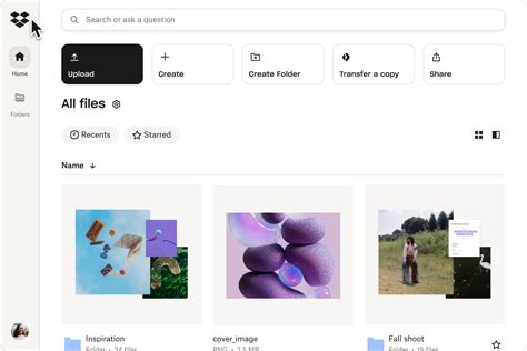 Image result for Dropbox User Interface